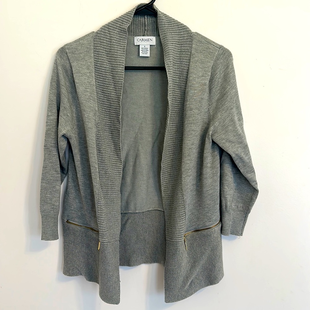 Carmen Marc Valvo Women’s Sweater - No Close - Zipper pockets